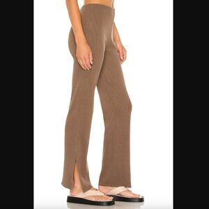 Revolve Lanston High Waisted Ribbed Slit Pants, Size Small